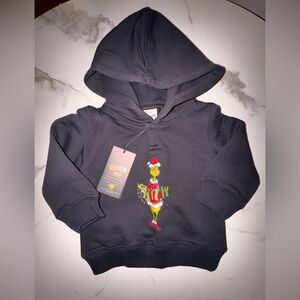 Baby Kith Hoodie with Grinch Design - black limited edition (NEW)